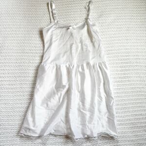 Slip Vtg JC Collection Girl's Sz 6 Slip Dress White Cotton Lace Trim